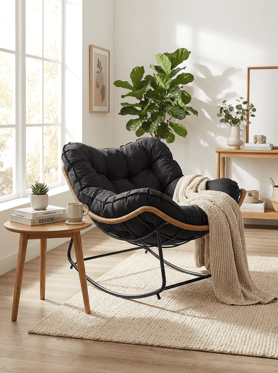 RockNest™ Modern Papasan Lounge Chair