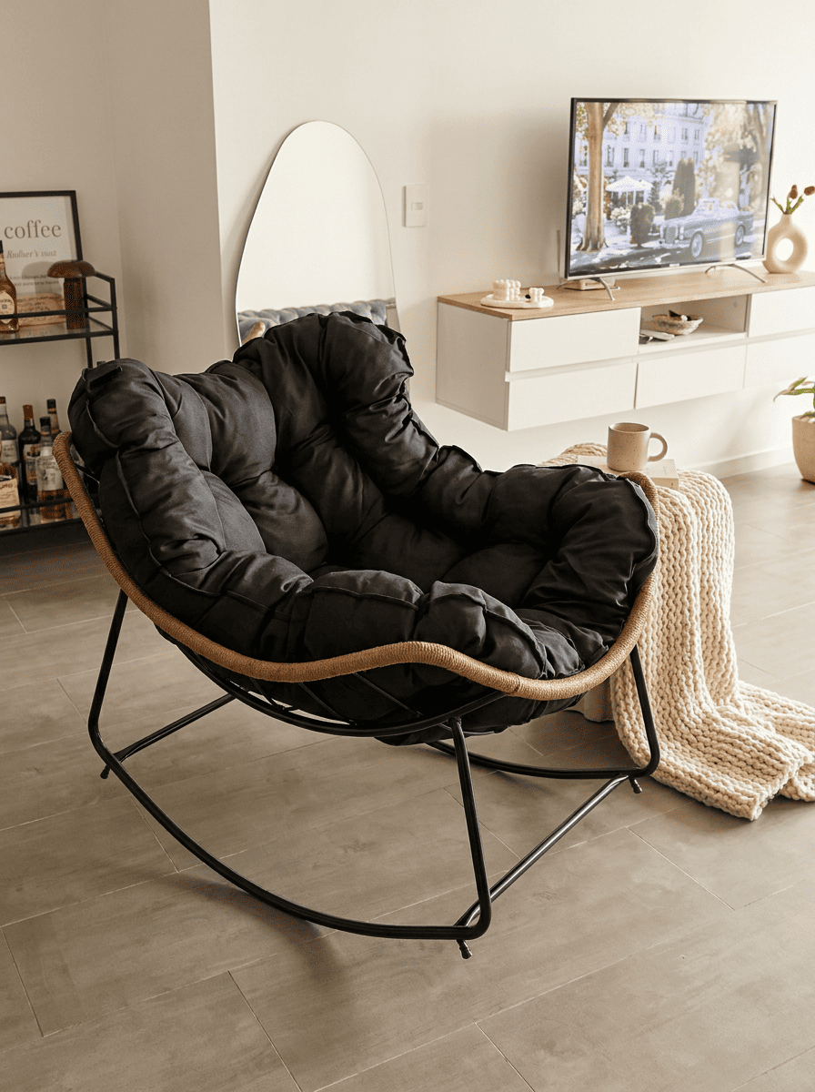 RockNest™ Modern Papasan Lounge Chair