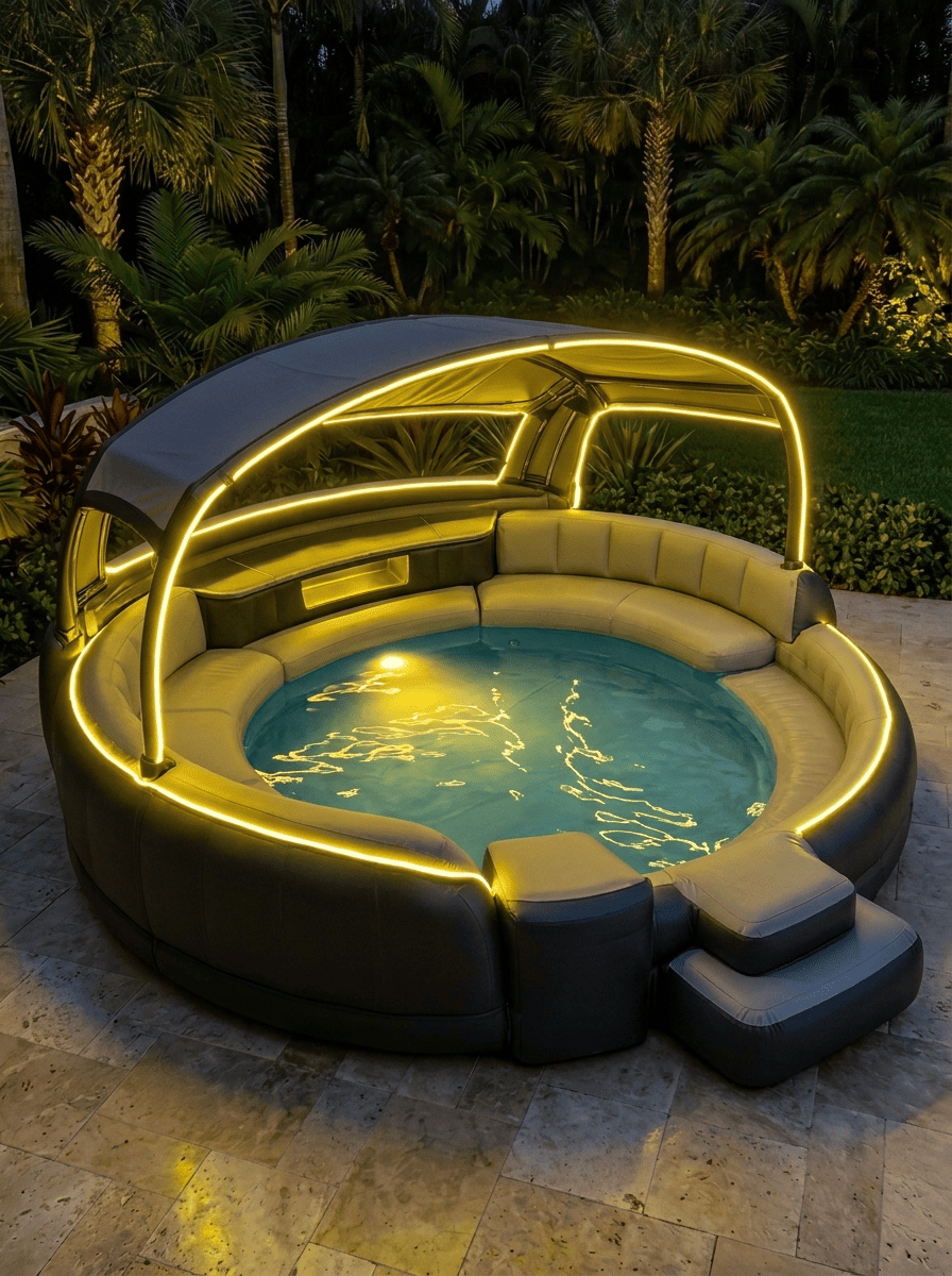 AquaLuxe™ LED Canopy Lounge Pool