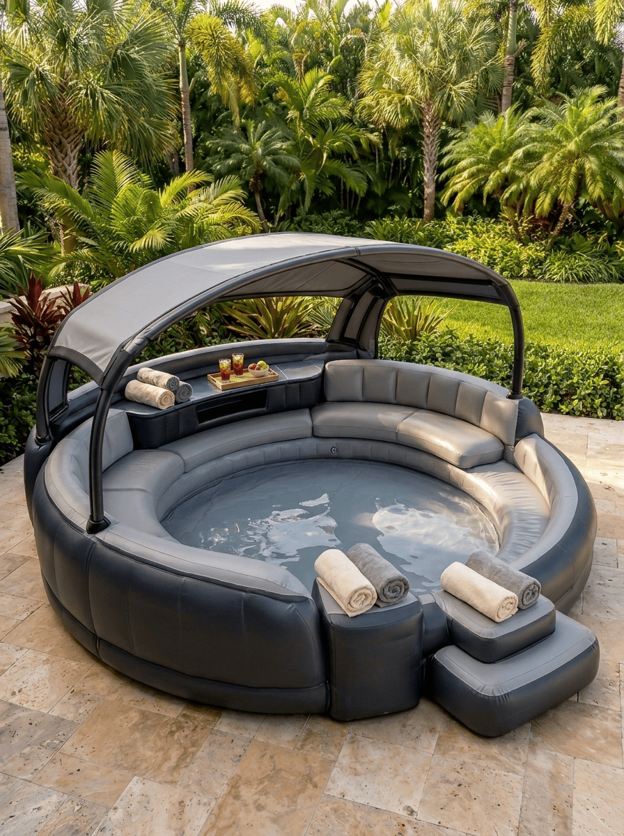 AquaLuxe™ LED Canopy Lounge Pool