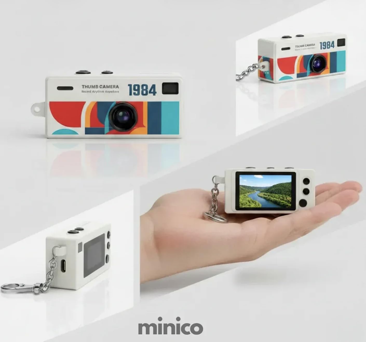 MiniVibe™ Retro Keychain Camera
