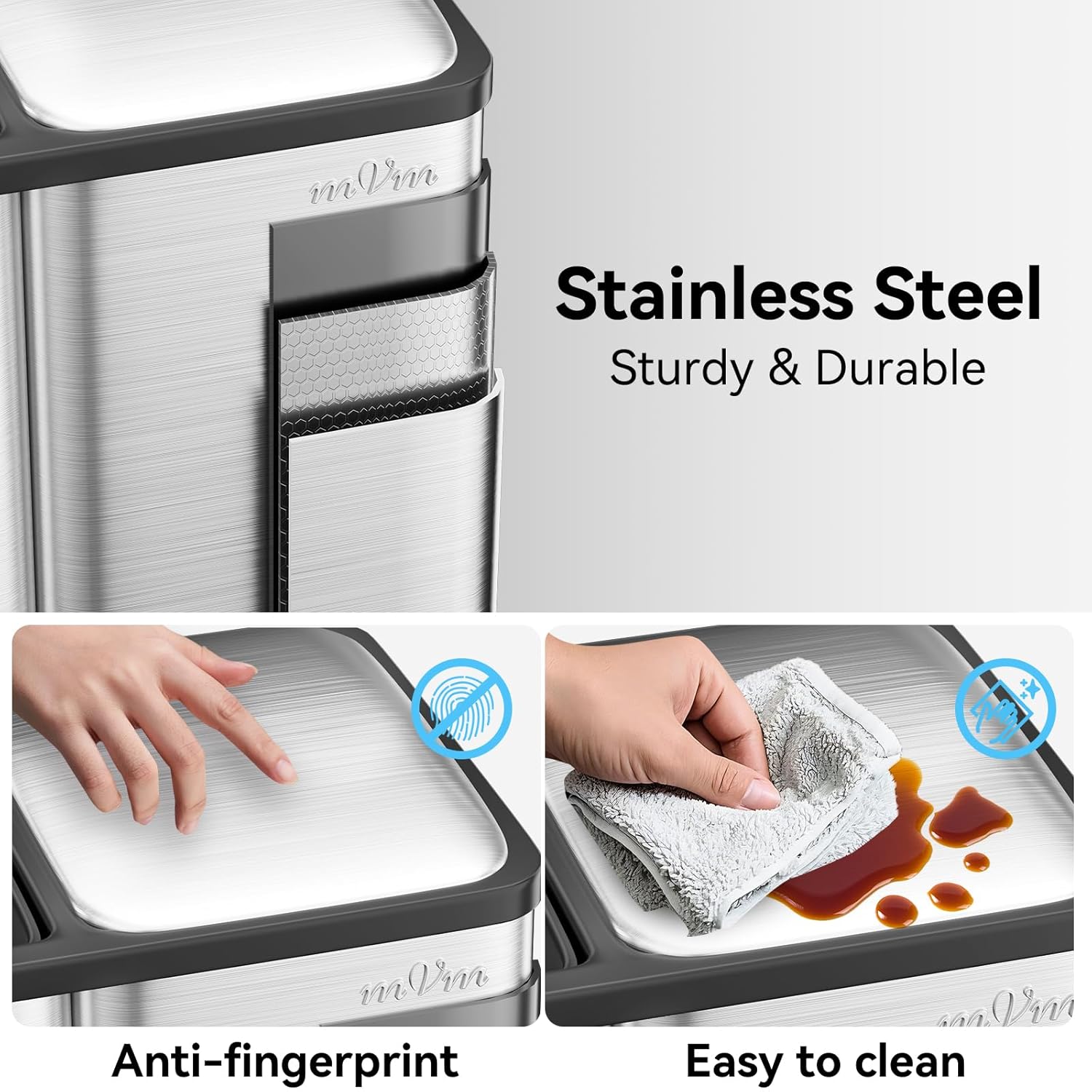 SortEase™ 60L 3-in-1 Recycling Bin
