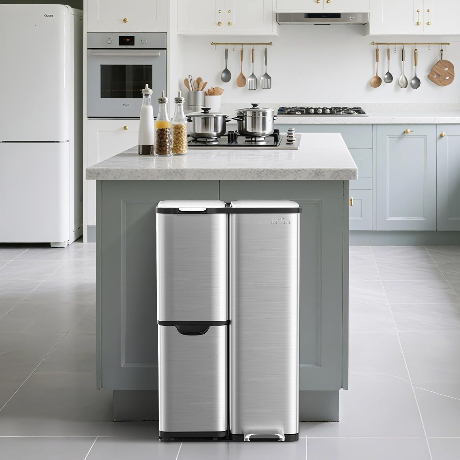 SortEase™ 60L 3-in-1 Recycling Bin