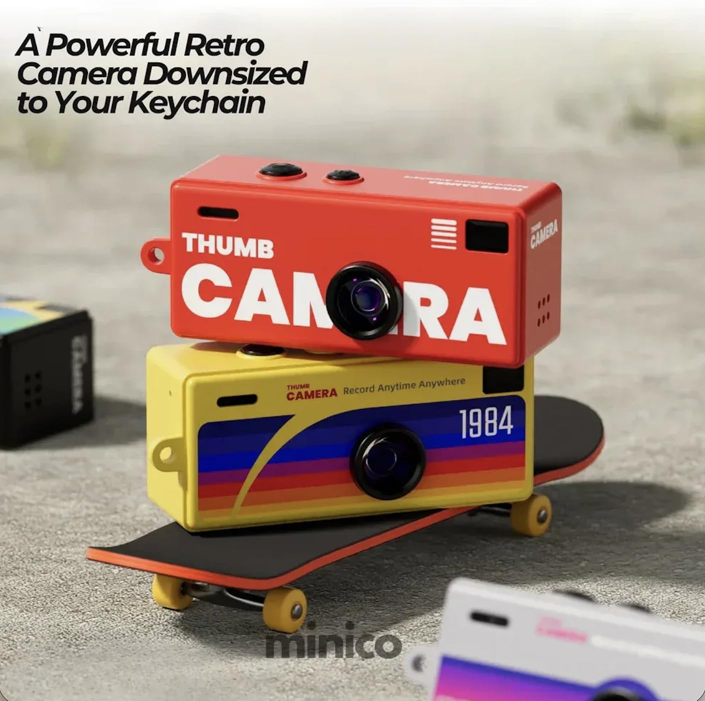 MiniVibe™ Retro Keychain Camera