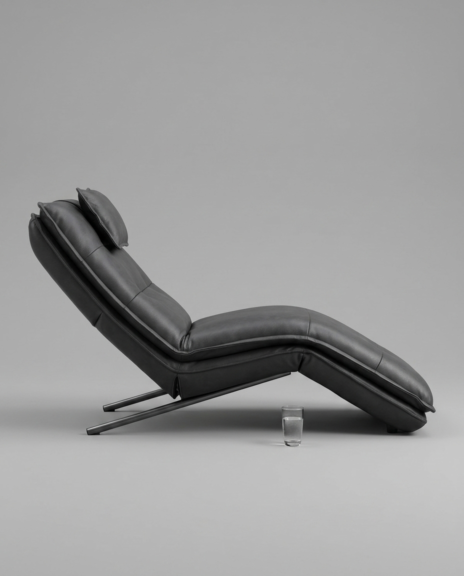 InfinitySound™ Leather Power Reclining Chaise
