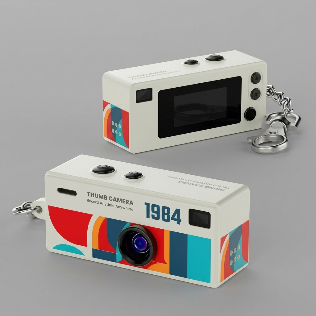 MiniVibe™ Retro Keychain Camera