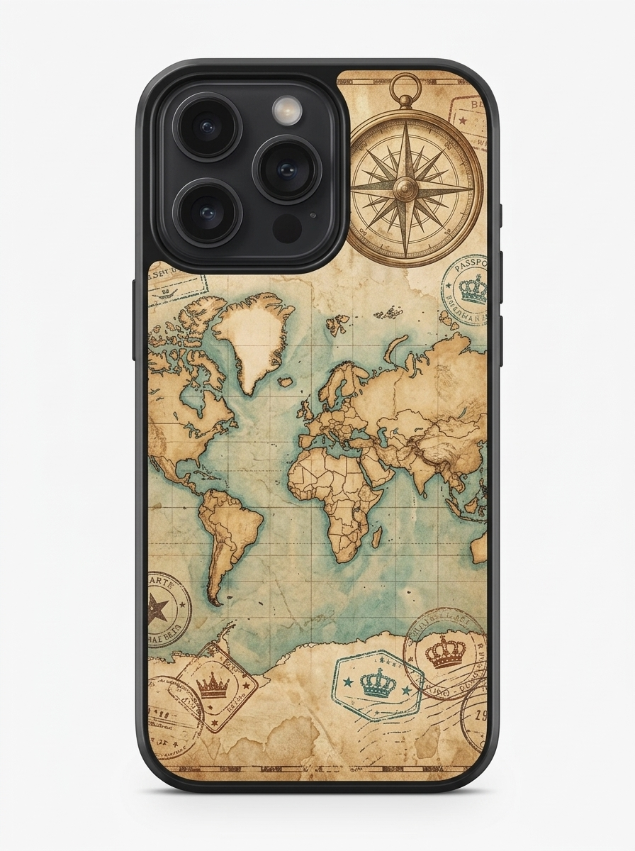 Vintage World Map Travel